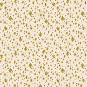 Cotton&Steel Fabrics - Holiday Classics - Starry Night - Cream Metallic