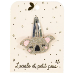 Luciole et Petit Pois - Koala Hair Clip - Gold glitter