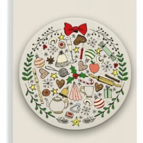 say it - Klappkarte + Untersetzer - Coaster card »All for christmas«