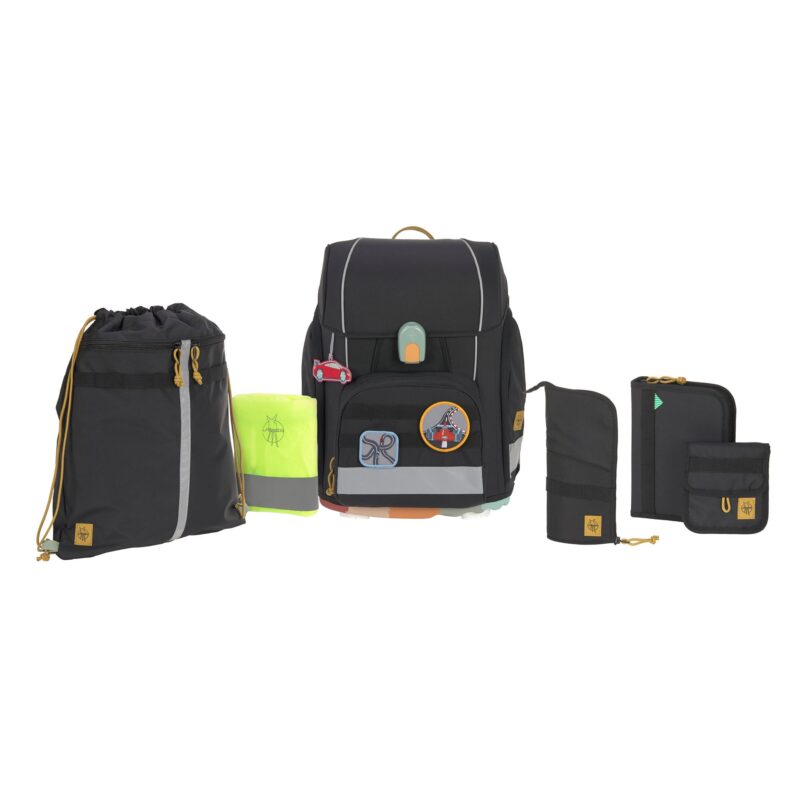 Lässig - Schulranzen Set 7-teilig Boxy Unique (Black)