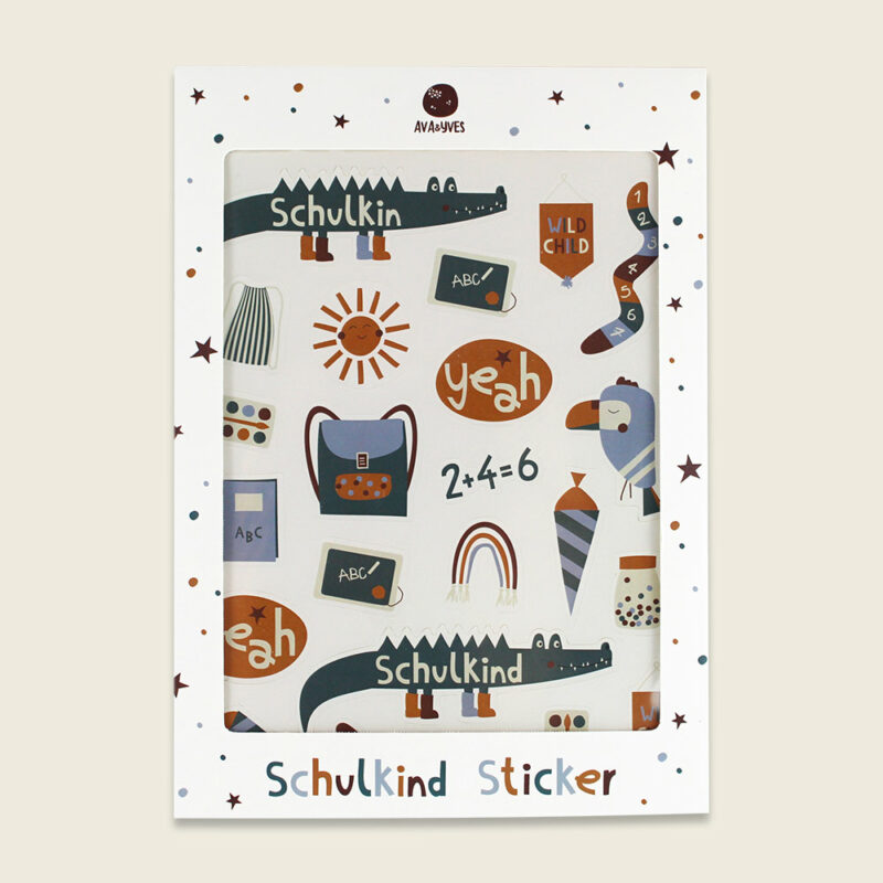 Ava&Yves - Klebe-Sticker Schulkind Adventure