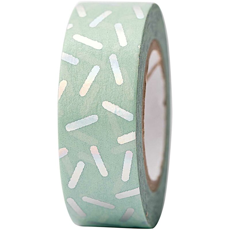 rico design - Paper Poetry Tape Stracciatella irisierend 15mm 10m Hot Foil