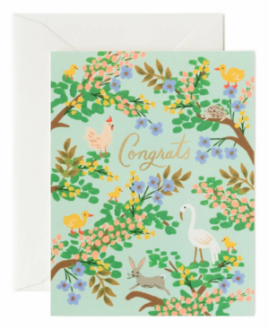 Rifle Paper - Congrats Forest Card