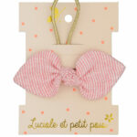 Luciole et Petit Pois - Bunny elastic - Pink stripes