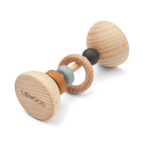 Liewood - Corrina Wooden Rattle - Sea blue mix