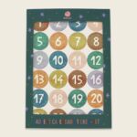 ava&yves - Adventskalender-Zahlensticker mit Glitzer bunt