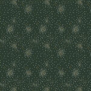 Cotton&Steel Fabrics - Clusters - Evergreen Metallic