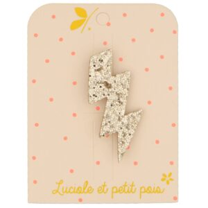 Luciole et Petit Pois - Blitzbrosche - Goldglitter