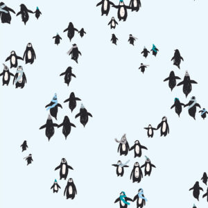 Art Gallery Fabrics - Arctic Tale Capsule - Frozen Flippers