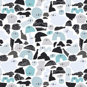 Art Gallery Fabrics - Arctic Tale Capsule - Happy Icebergs