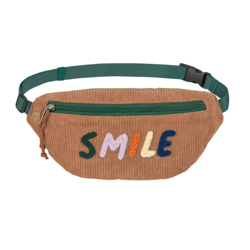 Lässig - Bauchtasche Kinder Cord (Little Gang Smile Karamell)