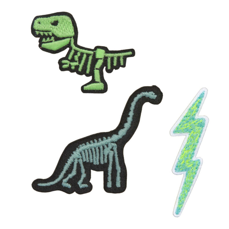 Lässig - Textil-Sticker (3 Stk) Dino