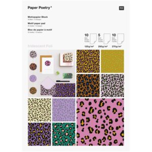 rico design - PAPER POETRY MOTIVPAPIERBLOCK ACID LEO 25 BLATT