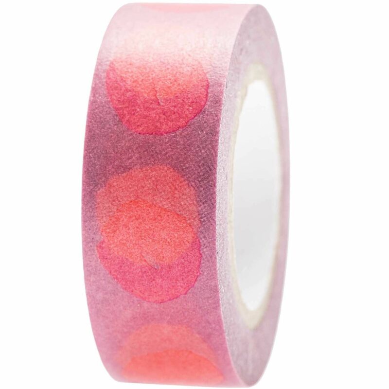 rico design - PAPER POETRY TAPE CRAFTED NATURE SPOTS PINK 1