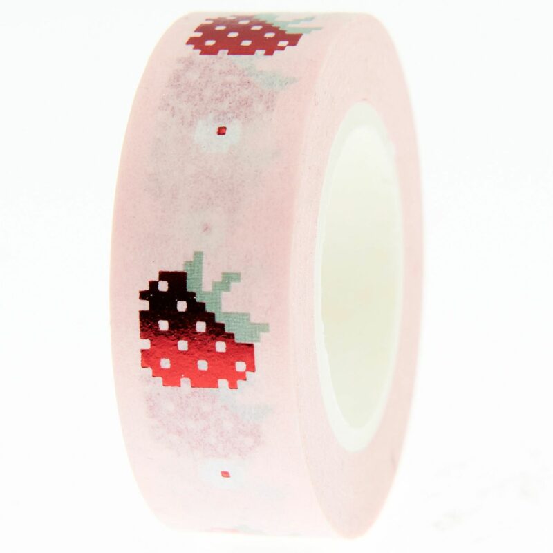 rico design - PAPER POETRY TAPE FUTSCHIKATO ERDBEEREN