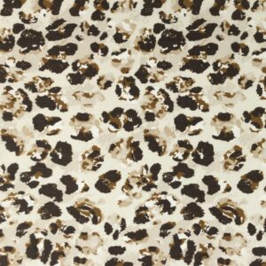 Textile Center BV - Popeline Bedruckt Panther - Choco