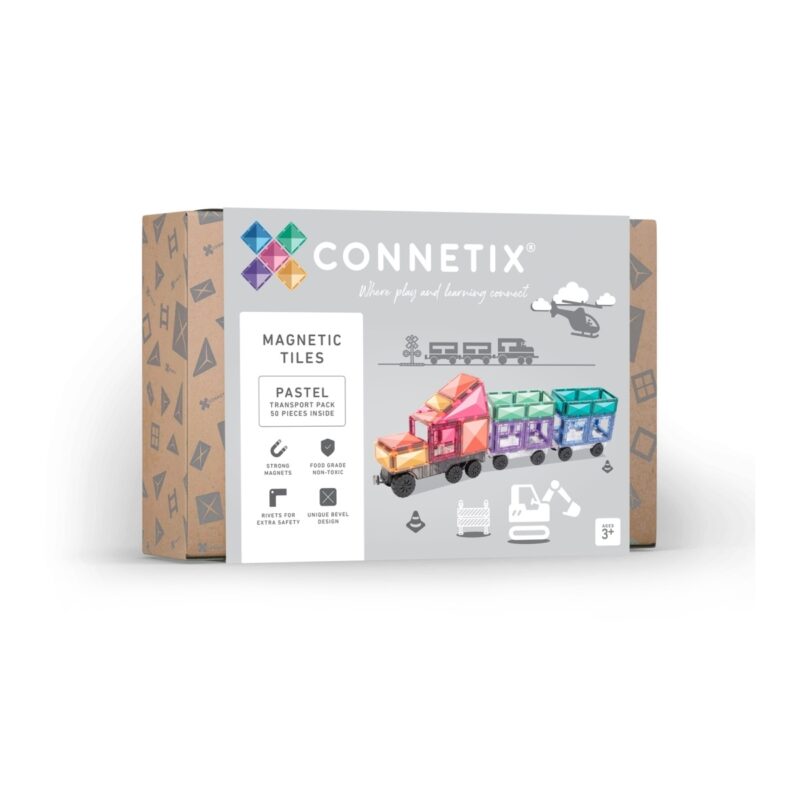 Connetix - Connetix Magnetbausteine Pastel Transport Pack - 50 Teile