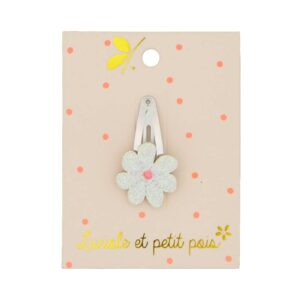 Luciole et Petit Pois - Mini-Haarspange mit weißen Blumen