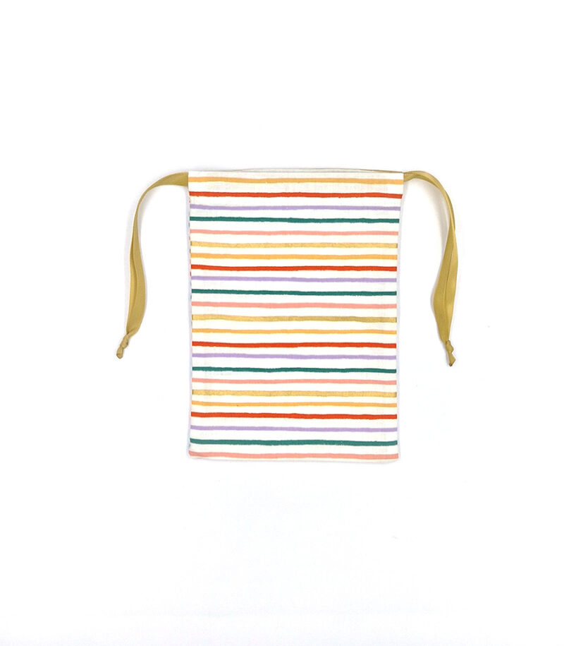 Geschenkbeutel "LottiBag" aus Stoff – Happy Stripe – Bild 4