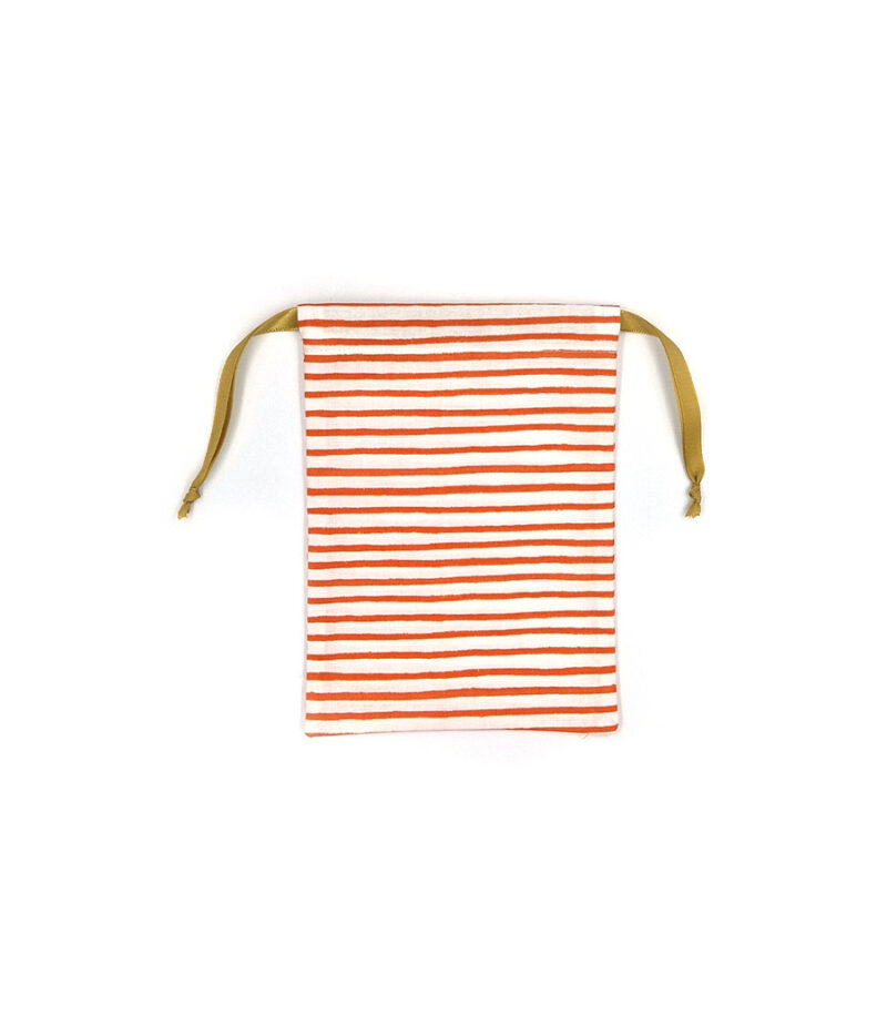 Geschenkbeutel "LottiBag" aus Stoff – Festive Stripe – Bild 4