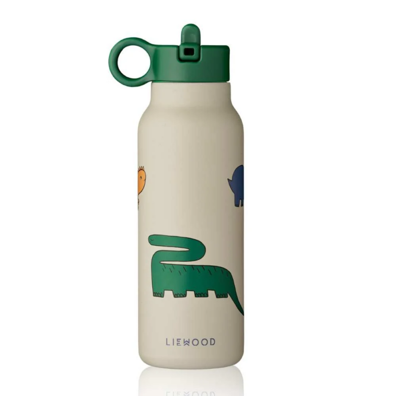 Liewood - Falk Water Bottle 350 ml - Dinosaurs / Mist